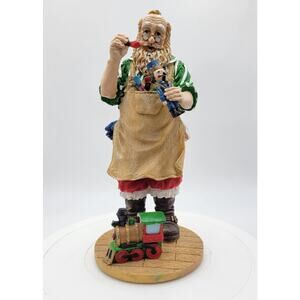Vintage Jaimy Santa Claus Toy Making Workshop ‎ Statue Christmas Figurine